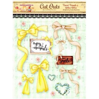 Asuka Studio Memory Place Forest Friends Die Cuts - Yellow Ribbon